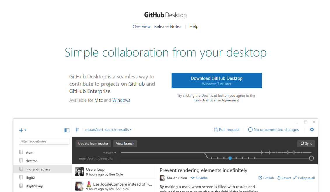 Download GitHub Desktop